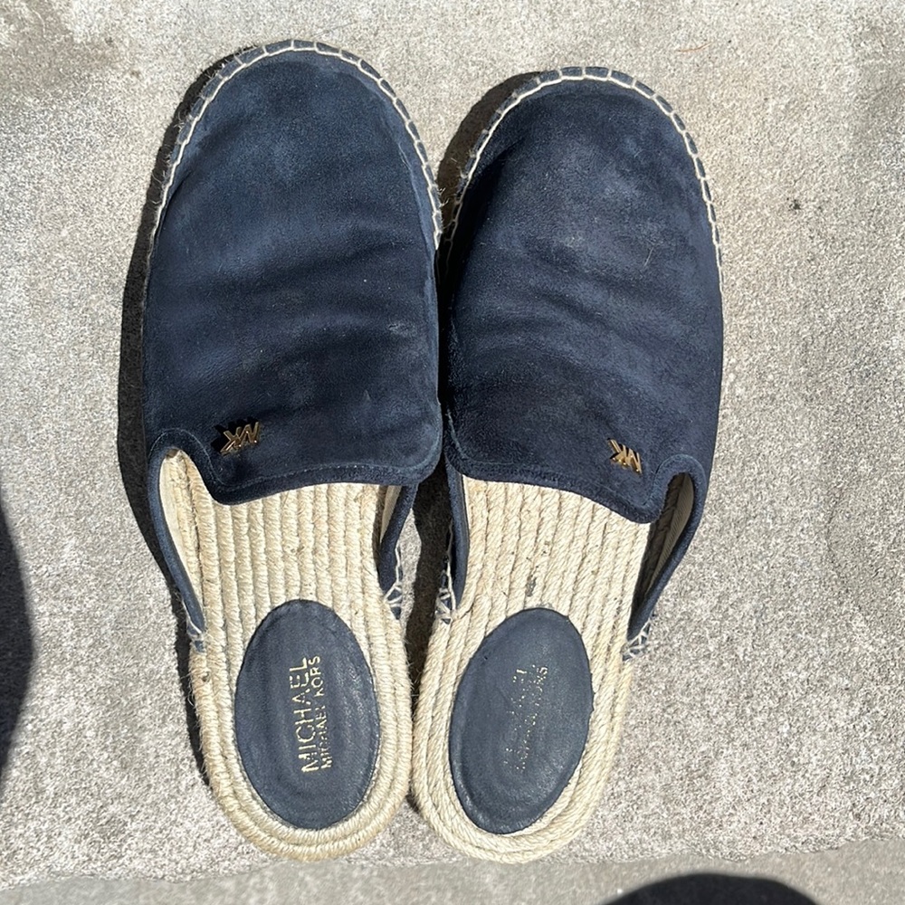 Michael Kors Suede Espadrille Mule - EUC
